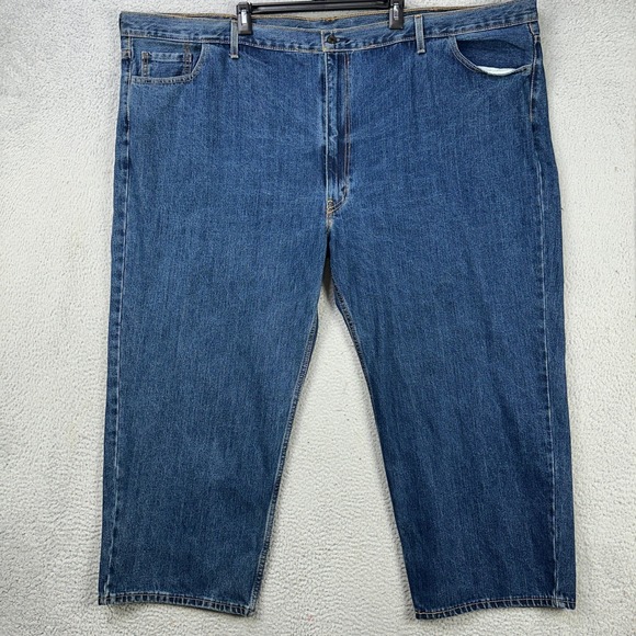 Levis 511 Mens Straight Jeans 52X29 Big Tall Blue 5 Pocket Red Tab Stretch NEW